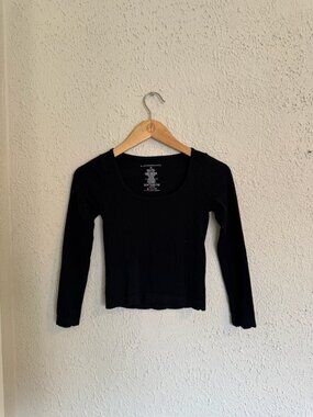 Long-Sleeve Anthropologie Crop Top